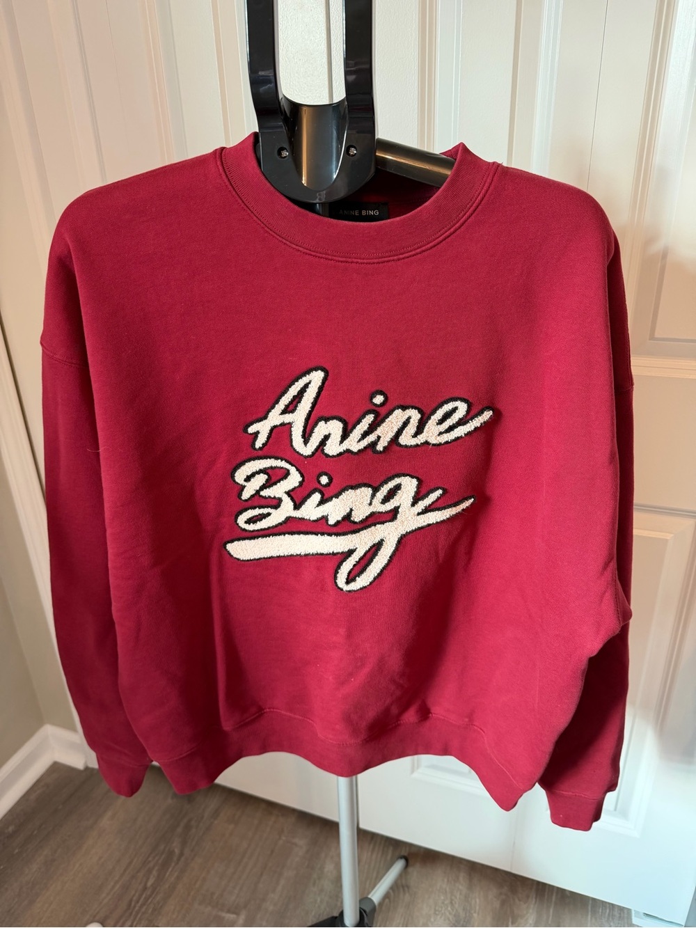 Anine Bing Women's burgundy Crewneck Sweater